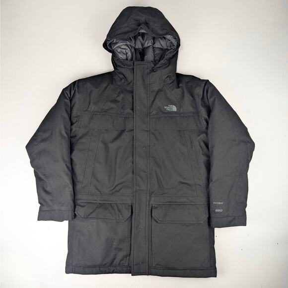 The North Face Youth L (14-16) 550 Hyvent Goose Down Black Parka - Picture 1 of 10